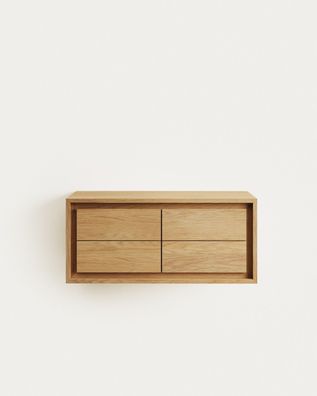 Badezimmermöbel Kenta 90 x 45 x 40 cm Teakholz Schrank Badezimmer Möbelstück Neu