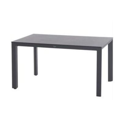 Silva Dining Tisch 160x90 cm matt anthrazit / HPL ferro Gestell Aluminium, HPL ferro