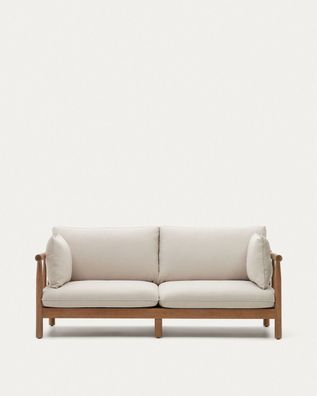 2-Sitzer-Gartensofa Sacova 195 x 90 x 66 cm Eukalyptusholz Sitzgelegenheit