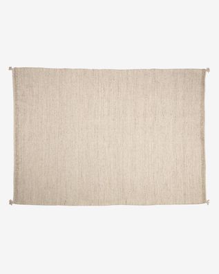 Teppich Carime 200 x 300 cm Gewebe Beige Bodenteppich