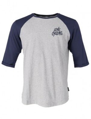 XLC Casual Man Raglan 3/4 Arm Shirt Gr M grau/blau