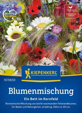 Blumenmischung Ein Bett im Kornfeld, Romantische Mischung - Feldrandblumen