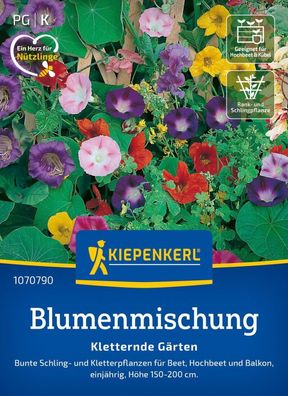 Blumenmischung Kletternde Gärten, Bunte Schling- und Kletterpflanzen für