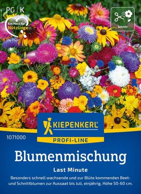 Blumenmischung Last Minute, Besonders schnell wachsende und blühende Beet- u