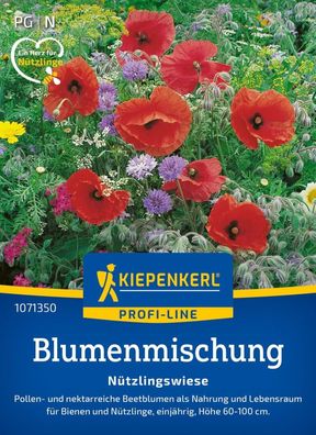 Blumenmischung Nützlingswiese, Pollen- u nektarreiche Beetblumen für Bienen