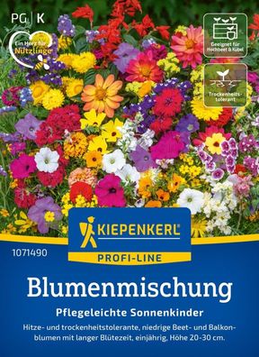 Blumenmischung Pflegeleichte Sonnenkinder, Hitze- und trockenheitstolerant,