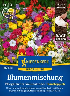 Blumenmischung Pflegeleichte Sonnenkinder, Saatteppich, Hitze- u