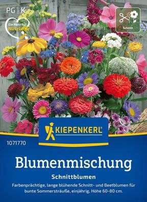 Blumenmischung Schnittblumen, Farbenprächtige, lang blühende Schnitt- und