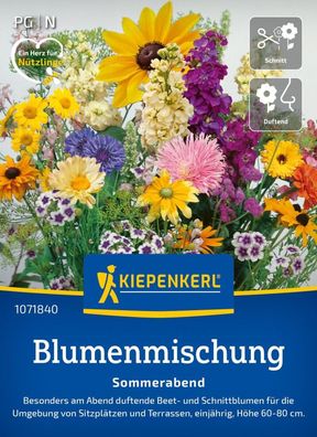 Blumenmischung Sommerabend, am Abend duftende Beet- und Schnittblume - für