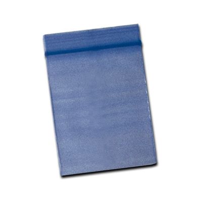 Schnellverschlußbeutel blau o. Druck - (100 Stück) - 40x60mm 50µ