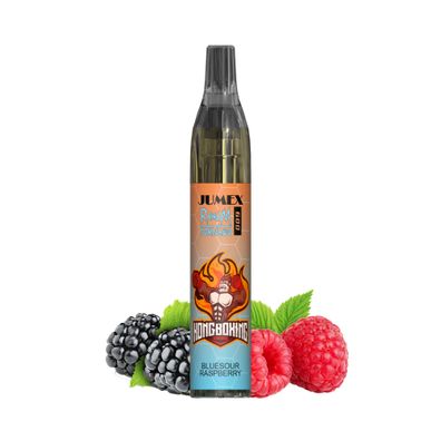 JUNG Jumex 600 Bluesour Raspberry Vape mit Nikotin Einweg 600Züge E Zigarette Ve