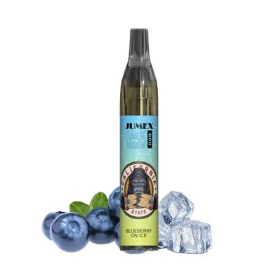 JUNG Jumex 600 Blueberry ON ICE Vape mit Nikotin Einweg 600Züge E Zigarette Verd