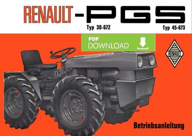 Betriebsanleitung Renault PGS Typ30-672 + 45-673