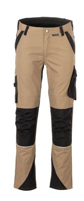 Arbeitshose Herren Bundhose sand/schwarz Größe 54