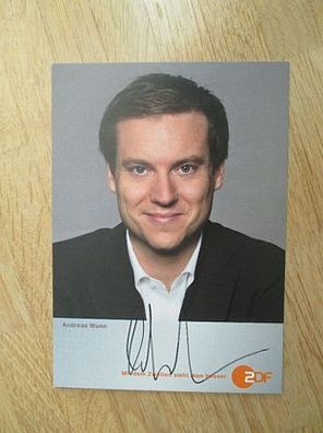 ZDF Fernsehmoderator Andreas Wunn - handsigniertes Autogramm!!!