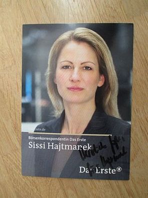 ARD Börsenstudio - Sissi Hajtmanek - handsigniertes Autogramm!!!