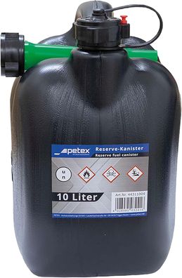 Autonik 126620 Kraftstoff-Kanister, Kunststoff, 10 L, schwarz