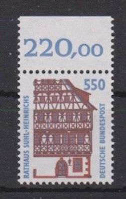 BRD 1994 postfrisch SWK mit Oberrand MiNr. 1746 Rathaus Suhl-Heinrichs