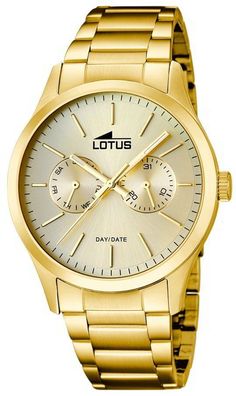 Lotus Herrenarmbanduhr 15955/2 Herren Edelstahl Uhr gold PVD