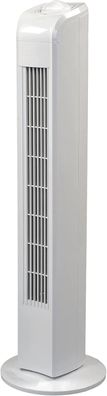 JUNG TVE21 Ventilator leise 76cm, Turmventilator weiß, Energiesparend, 75&deg; Oszil