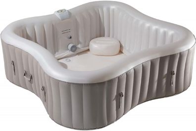 JUNG Infinite Xtra Whirlpool aufblasbar Kleeblatt, 4 Personen SPA Selbstaufblase
