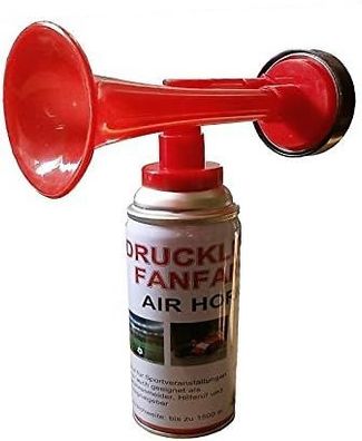 2 Stück Fanfare Druckluftfanfare Gashupe Hupe Tröte Gashorn Stadion Hupe Air Hor