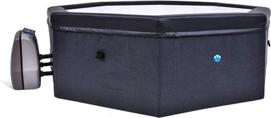 JUNG Octopus Design Whirlpool achteck, Halbstarre Gewebe Struktur-ohne Luft, 5 P