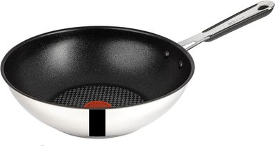 Tefal H80519 Jamie Oliver Edelstahl Wokpfanne Wok 28 cm, Induktion Pfanne mit An