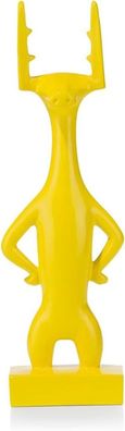 COCOMaison "Funny Deer Statue auf Sockel als Dekoration, Figur in modernem Desig