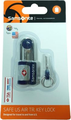 Samsonite Travel Accessor. V - Safe US Air TR. Key Lock Gepäckschloss, Indigo Bl