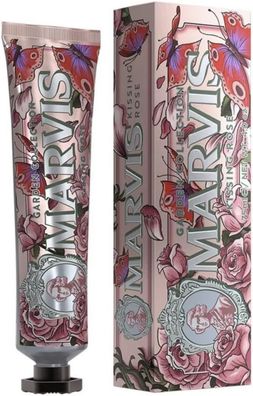 Marvis Zahnpasta Garden Collection, Kissing Rose, 75ml, duftende Noten von bulga