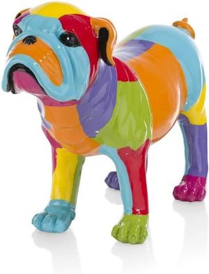 COCOMaison "Dogge Statue als Dekoration, Hundefigur in modernem Design in bunt