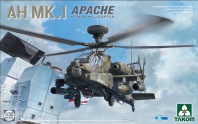 Takom AH-Mk.I Apache Attack Helicopter 3462604 in 1:35 Takom 2604 Bausatz