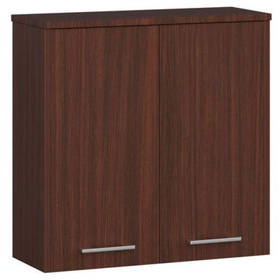 Hängender Badezimmerschrank AKORD FIN Wenge 60 cm 2 Türen 2 Ebenen B60xH60xT22,5 cm