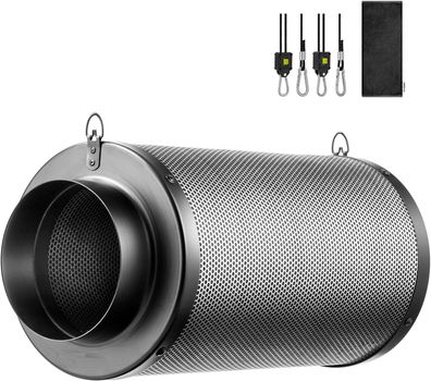 JUNG Aktivkohlefilter Abluft Growbox Aktivkohlefilter für Rohrventilator, Grow B