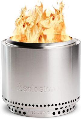 Solo Stove Feuerschale Bonfire, Outdoor-Kamin aus Edelstahl, mit Standfuß, rauch