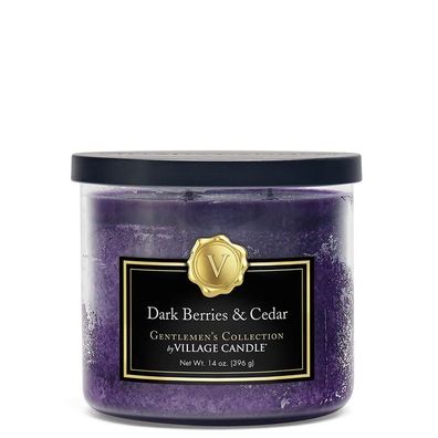 Village Candle Dark Berries & Cedar Duftkerzen, Dauer 50 Stunden, Kerzen,