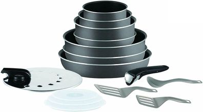 Tefal L20488 Ingenio Topfset Pfannenset Abnehmbarer Griff - 15 TLG, 10 Jahre GAR