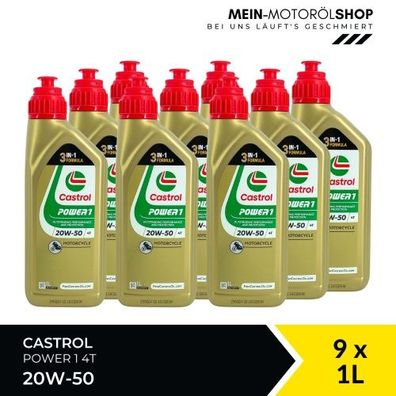 Castrol Power 1 4T 20W-50 9x1 Liter