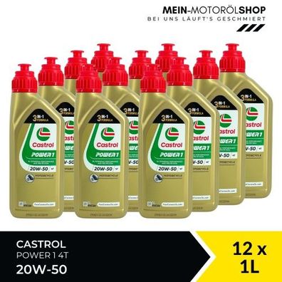 Castrol Power 1 4T 20W-50 12x1 Liter