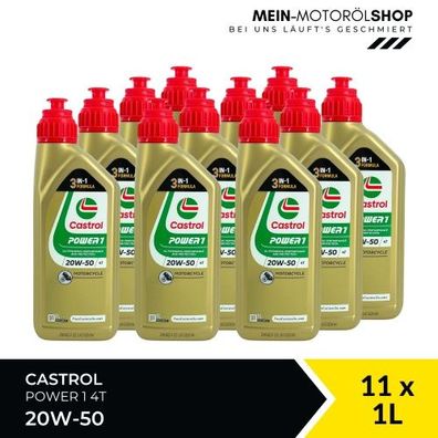 Castrol Power 1 4T 20W-50 11x1 Liter