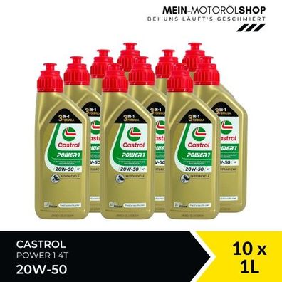 Castrol Power 1 4T 20W-50 10x1 Liter