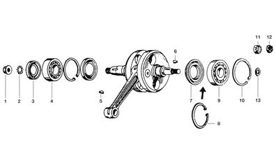 Ersatzteile Kurbelwelle Sicherungssche