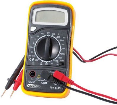 KS-TOOLS Multimeter Digital, zentraler Drehschalte Maße (L x B x