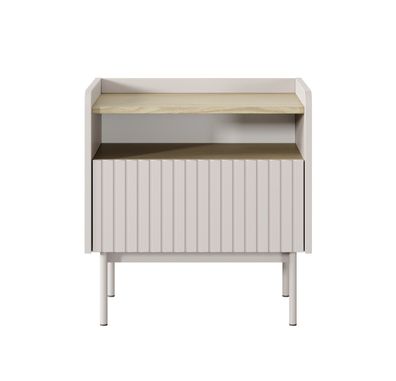 Nachttisch Level F 181 2d Beige/Scandi Eiche