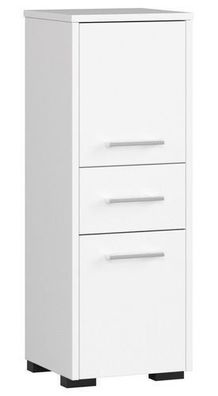 Stehender Badezimmerschrank AKORD FIN Weiß 30 cm B30 x H85 x T30 cm