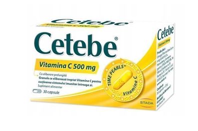 Cetebe Vitamin C 500 mg, 30 Kapseln