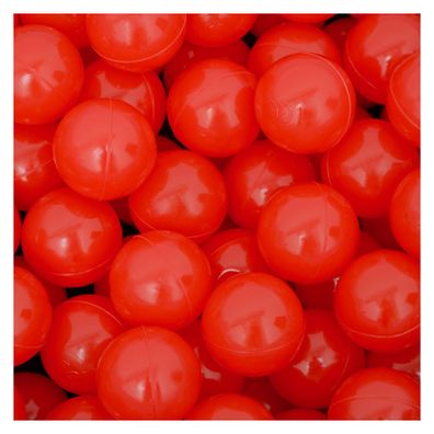 50 Bälle für Bällebad 5,5cm Babybälle Plastikbälle Baby Spielbälle Rot