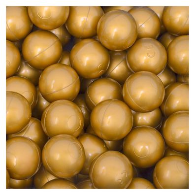 50 Bälle für Bällebad 5,5cm Babybälle Plastikbälle Baby Spielbälle Gold