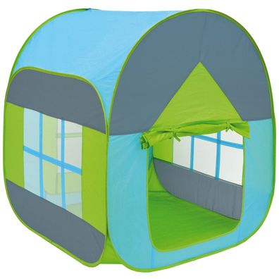 Bällebad Spielzelt 90x90x110cm Popup Baby Spielhaus Kinder-Zelt Blau